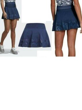 Nwt Adidas Stella McCartney Blue Pretty Tennis Skort Skirt w/ Shorts L Large